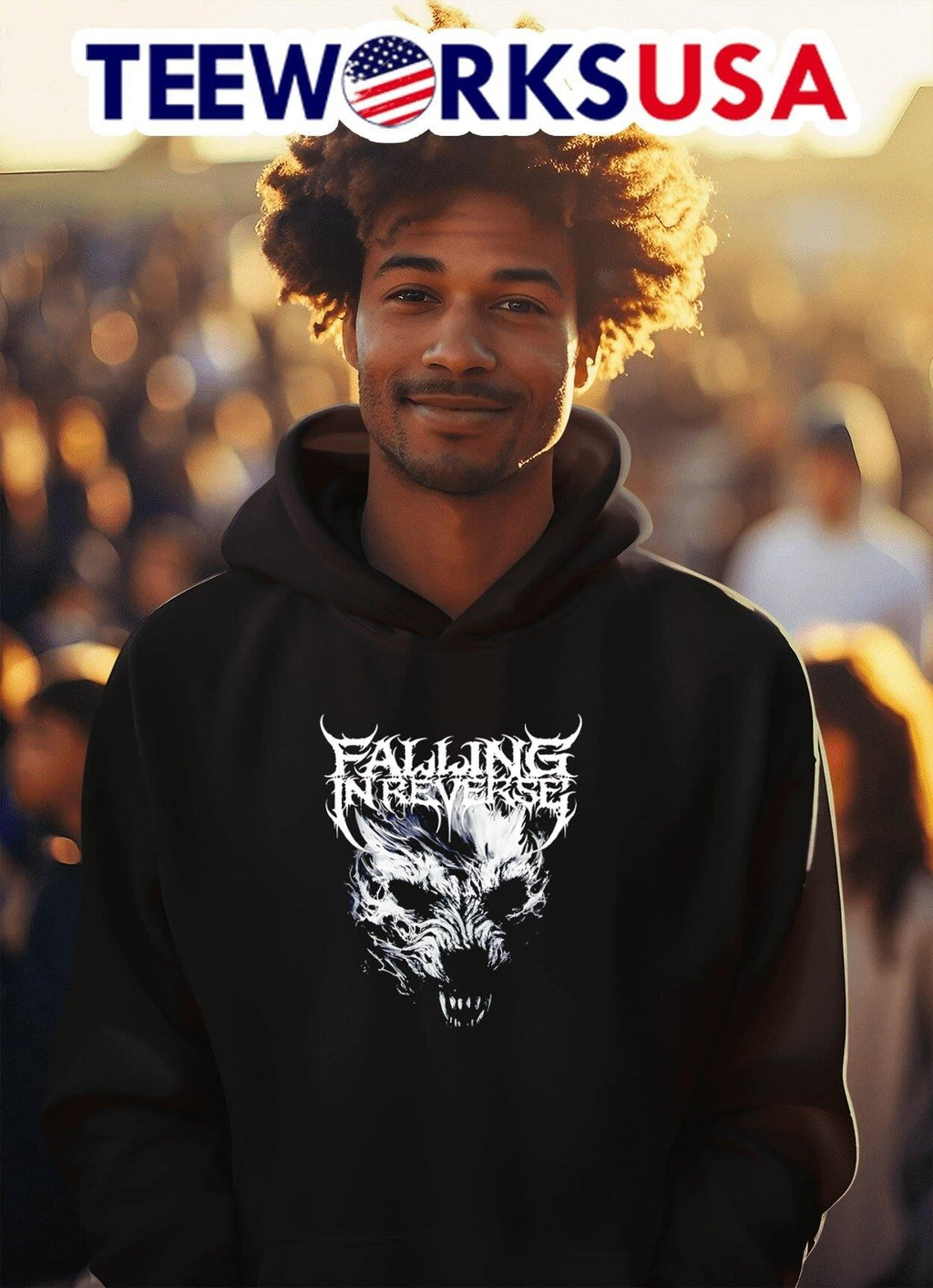 Falling In Reverse Wolf - Adult & Kids T-Shirts, Sweatshirts & Hoodies apparel design preview 2