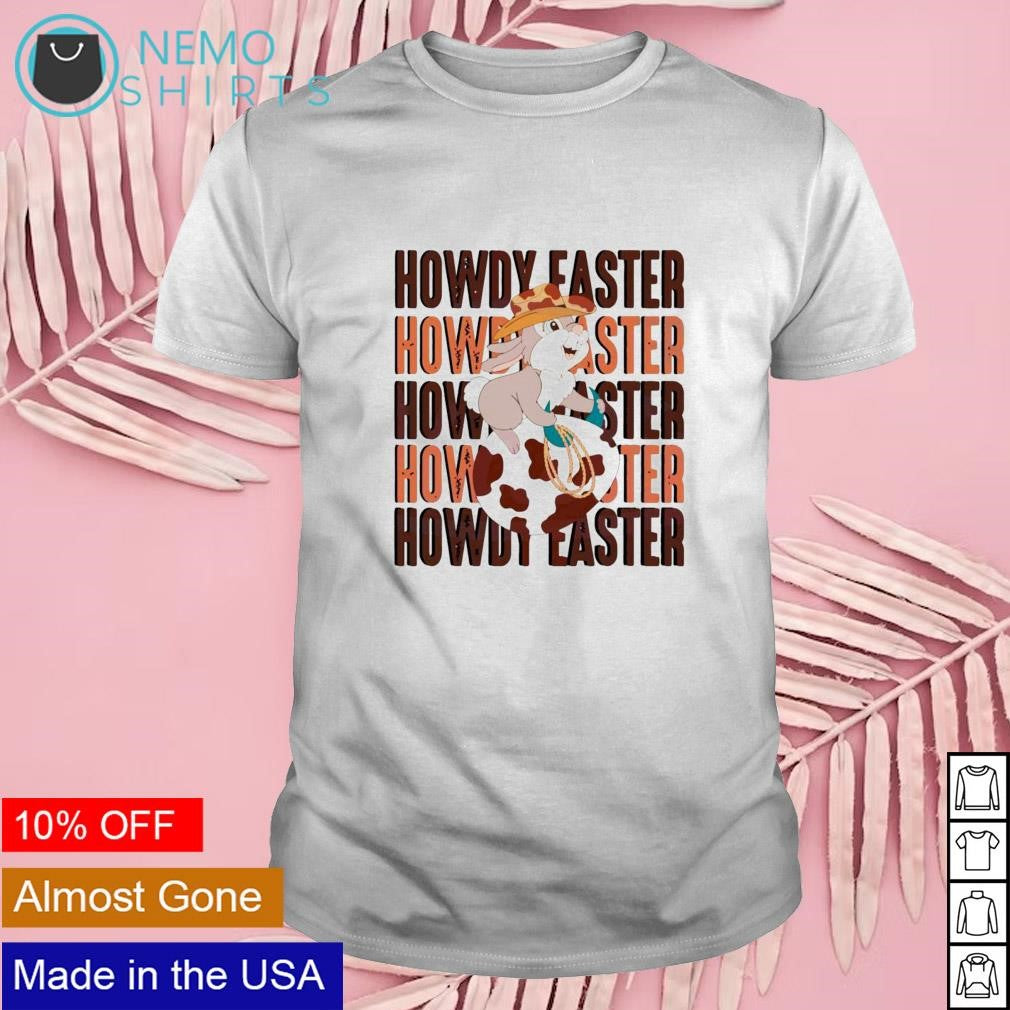 Howdy easter cowboy bunny - Adult & Kids T-Shirts, Sweatshirts & Hoodies apparel design preview 1