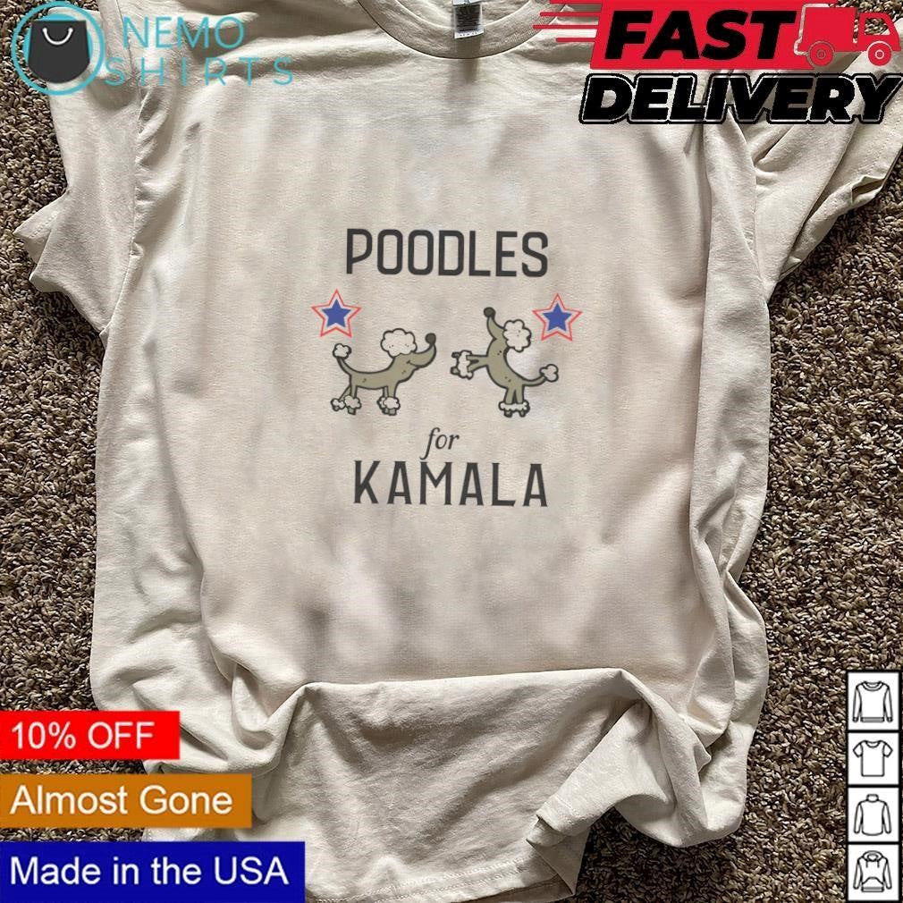 Poodles for Kamala - Adult & Kids T-Shirts, Sweatshirts & Hoodies apparel design preview 3