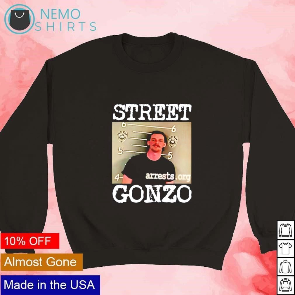 Street Gonzo mugshot - Adult & Kids T-Shirts, Sweatshirts & Hoodies apparel design preview 3