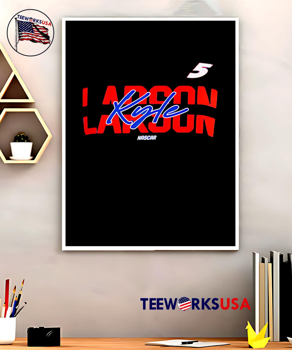 5 Kyle Larson Nascar letter - Adult & Kids T-Shirts, Sweatshirts & Hoodies apparel design preview 5