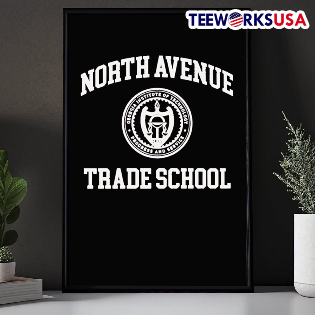 North Avenue Trade School - Adult & Kids T-Shirts, Sweatshirts & Hoodies apparel design preview 5
