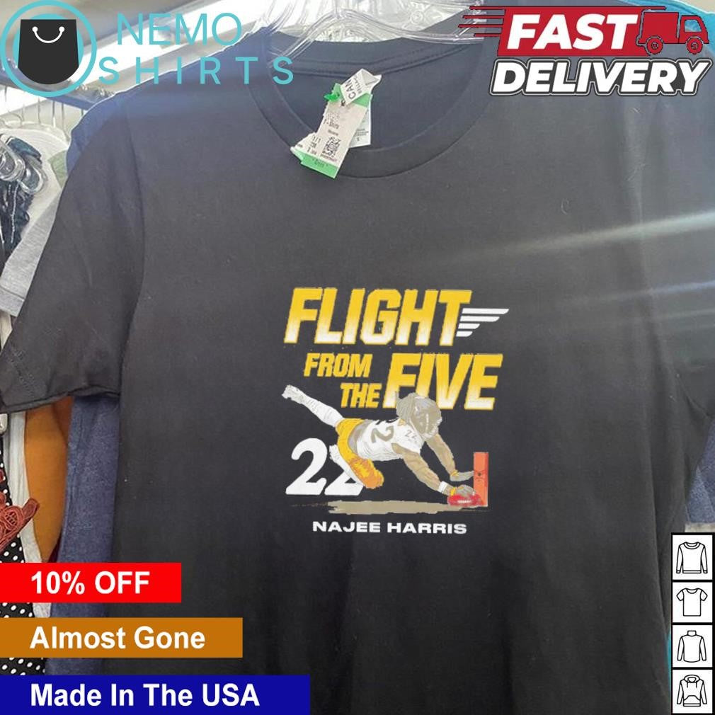 Flight from the five Najee Harris Pittsburgh Steelers - Adult & Kids T-Shirts, Sweatshirts & Hoodies apparel design preview 5