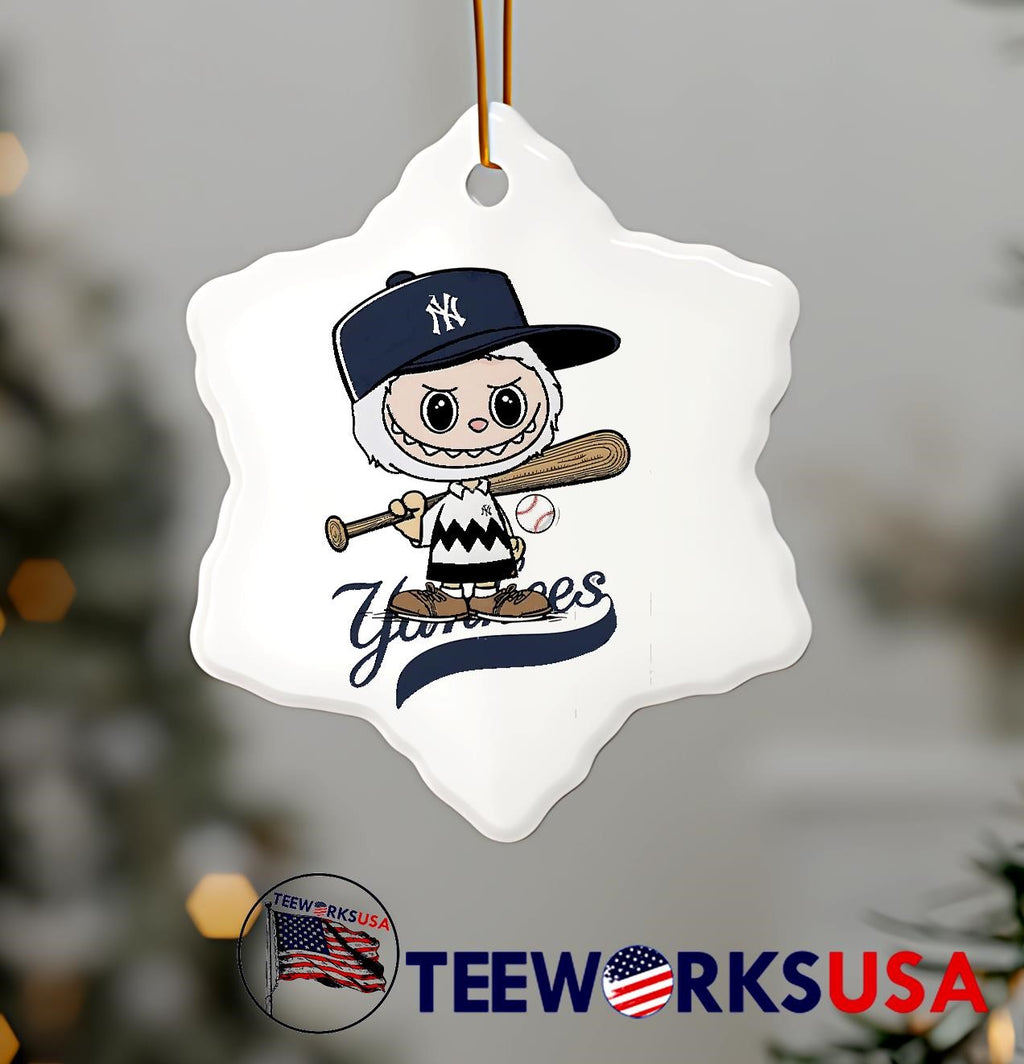 Labubu Charlie Brown New York Yankees - Adult & Kids T-Shirts, Sweatshirts & Hoodies apparel design preview 7