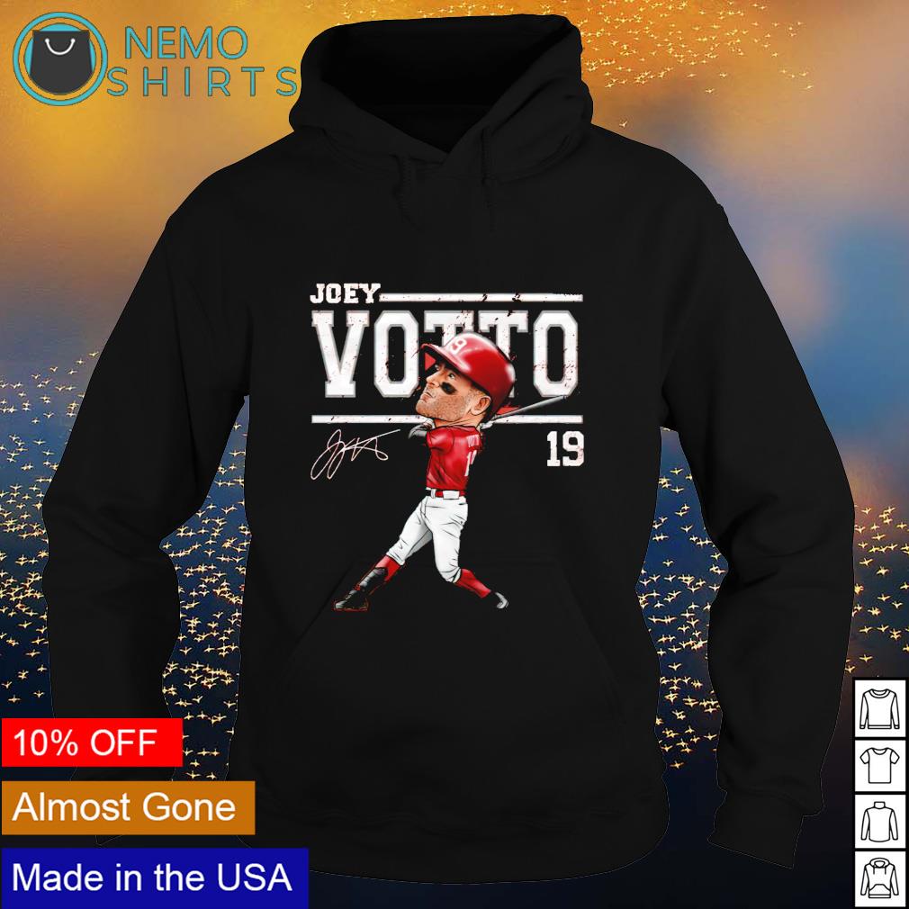Cincinnati Baseball 19 Joey Votto Cartoon - Adult & Kids T-Shirts, Sweatshirts & Hoodies apparel design preview 2