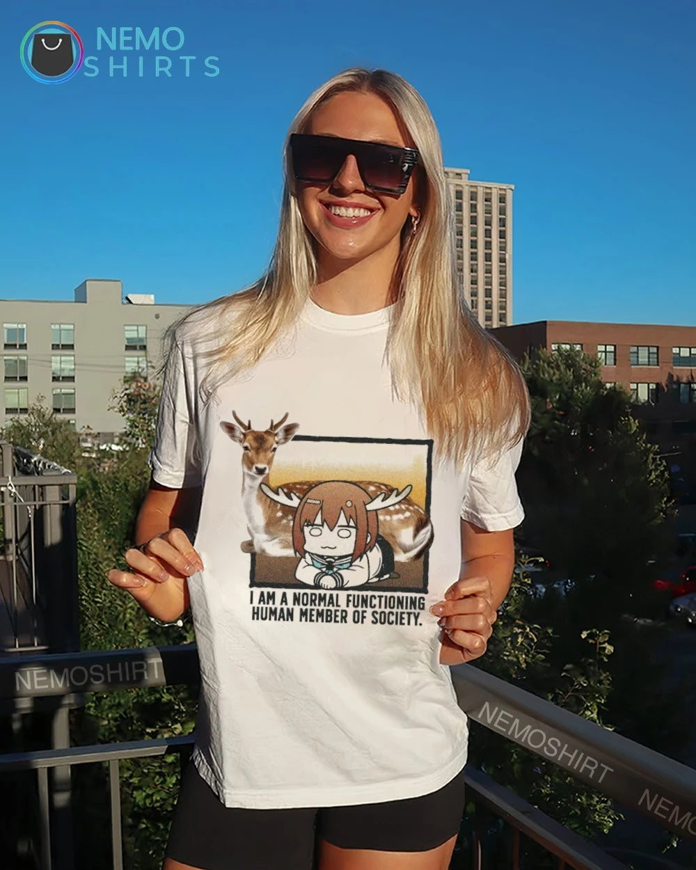 Nokotan I Am a Normal Functioning Human Member of - Adult & Kids T-Shirts, Sweatshirts & Hoodies apparel design preview 4