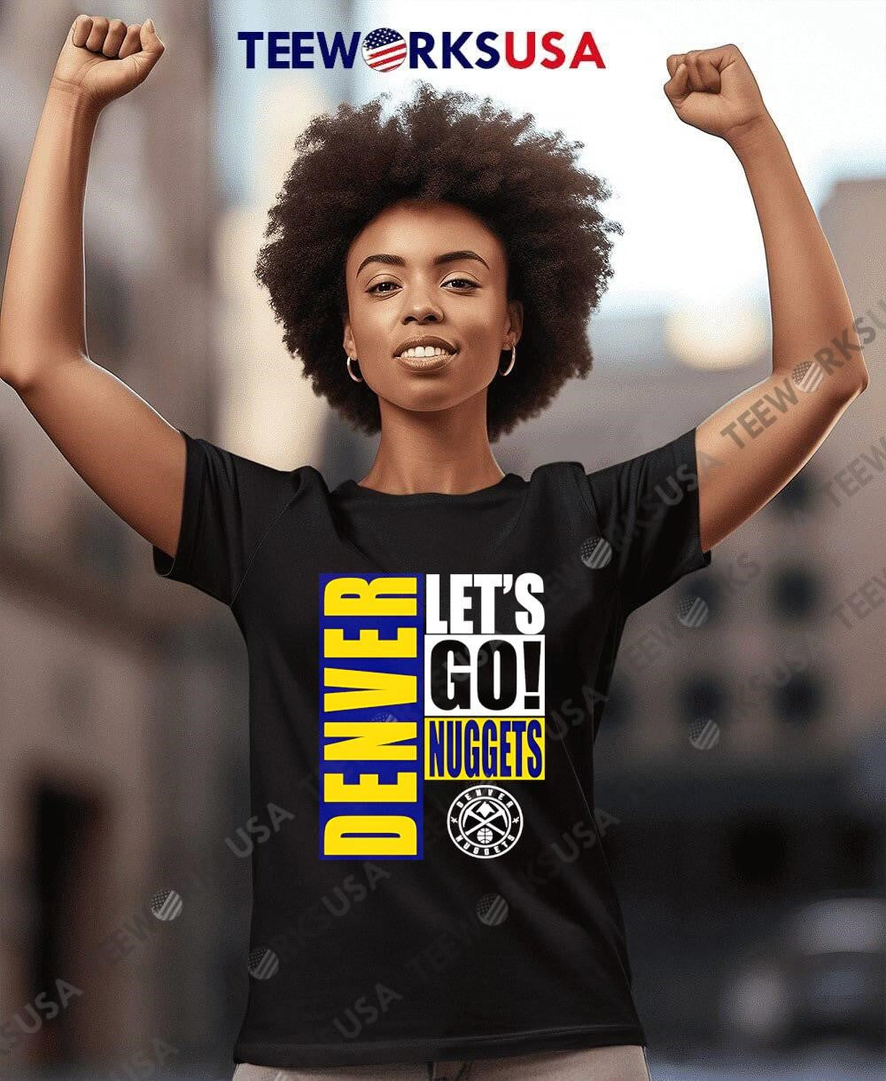 Denver Nuggets let's go design - Adult & Kids T-Shirts, Sweatshirts & Hoodies apparel design preview 8
