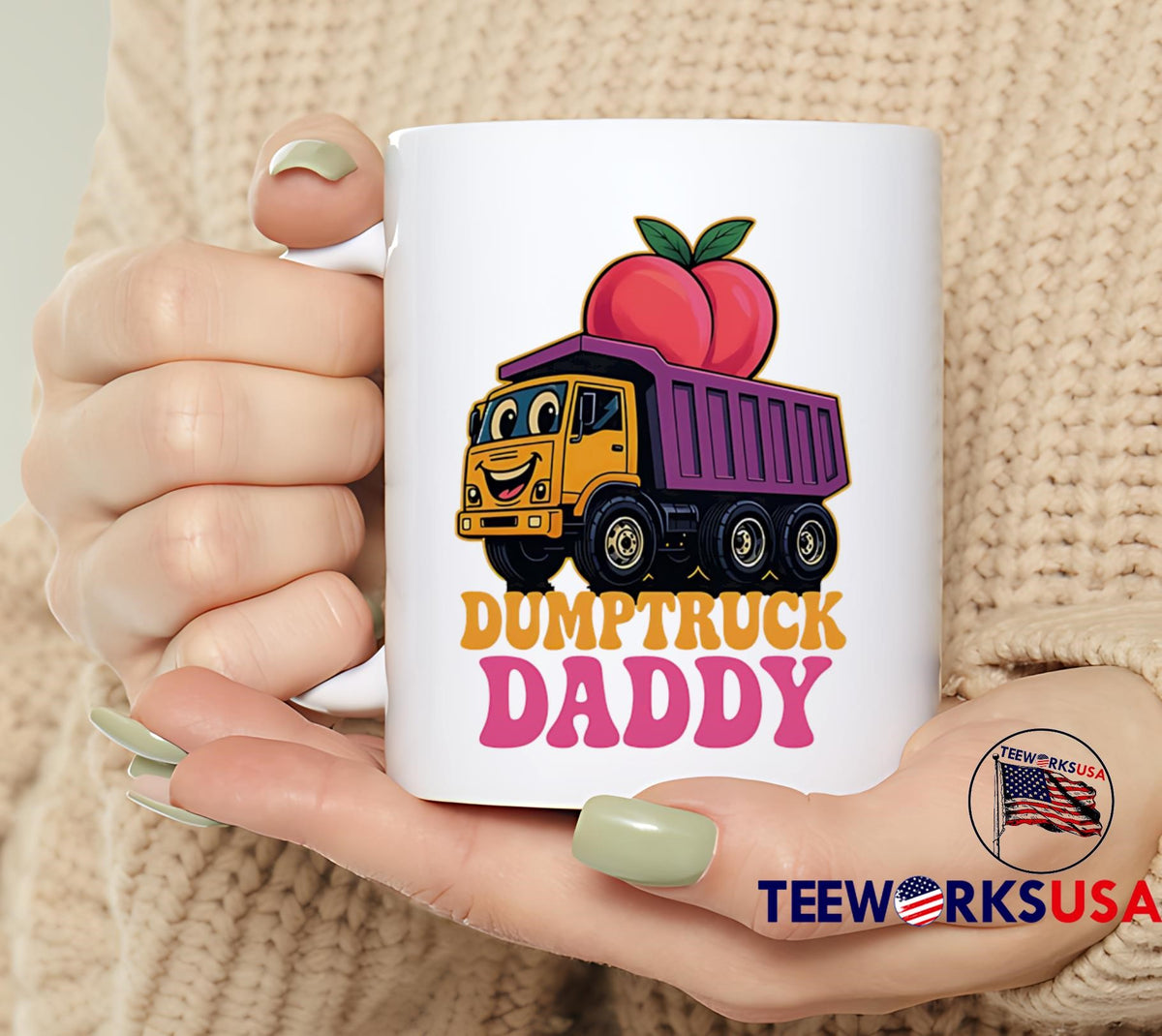 Dumptruck Daddy cute funny - Adult & Kids T-Shirts, Sweatshirts & Hoodies apparel design preview 6