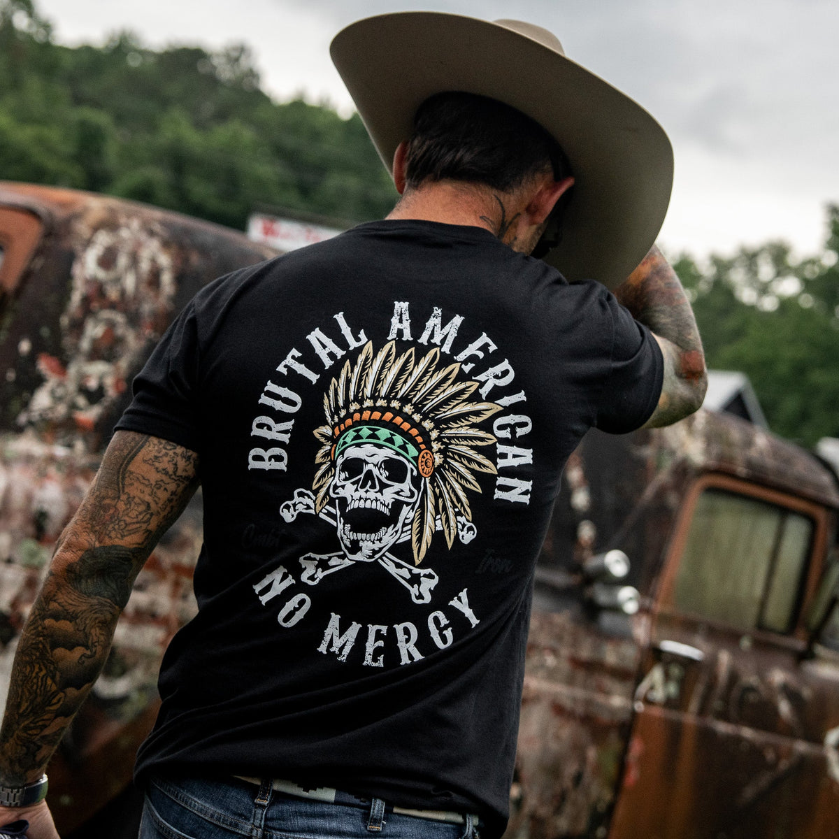 Brutal American Men's - Adult & Kids T-Shirts, Sweatshirts & Hoodies apparel design preview 5