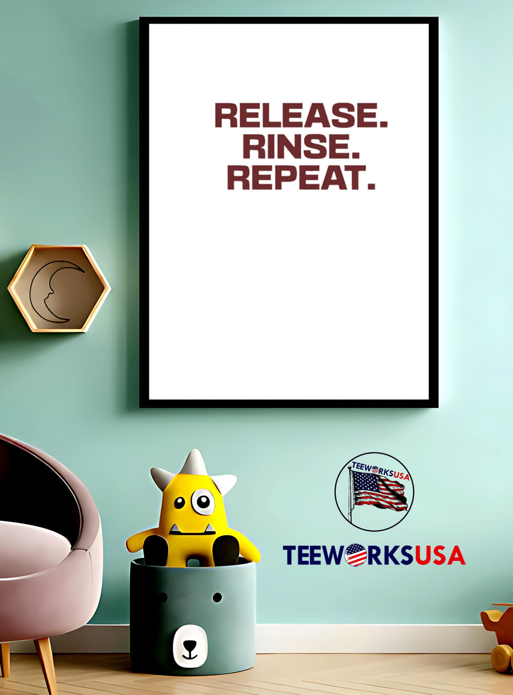 Release Rinse Repeat - Adult & Kids T-Shirts, Sweatshirts & Hoodies apparel design preview 3