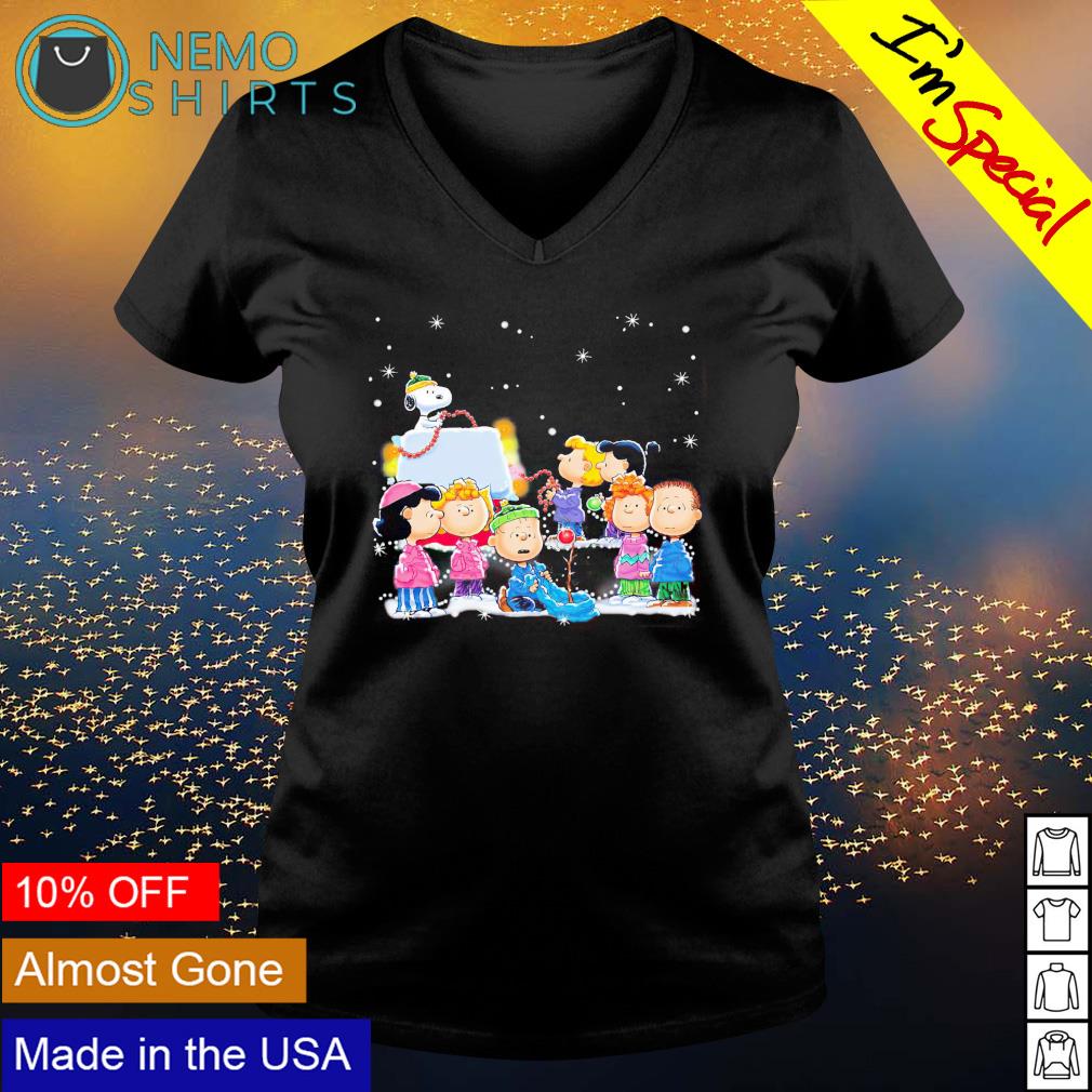Peanuts characters merry Christmas - Adult & Kids T-Shirts, Sweatshirts & Hoodies apparel design preview 5