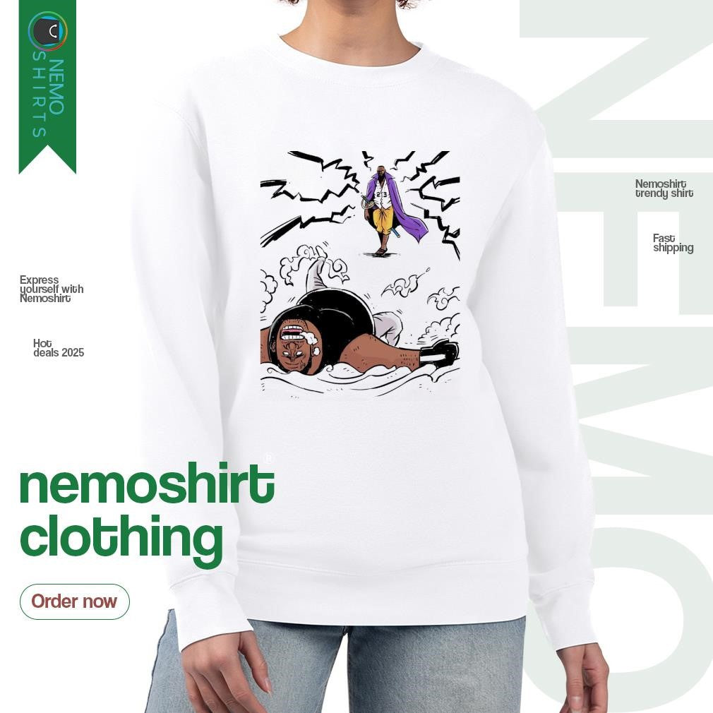 Stephen A. Smith vs LeBron James Lakers x Shanks One - Adult & Kids T-Shirts, Sweatshirts & Hoodies apparel design preview 4