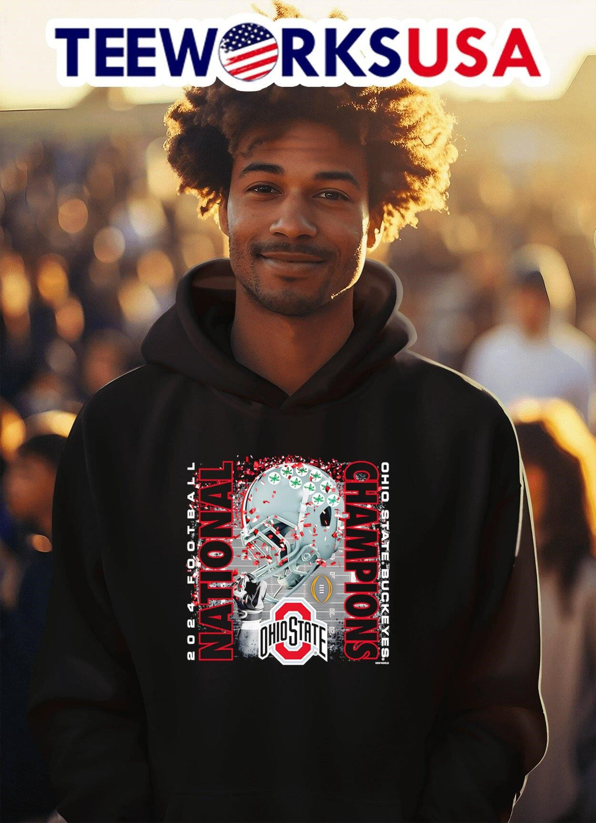 Ohio State Buckeyes College Football Playoff 2024 - Adult & Kids T-Shirts, Sweatshirts & Hoodies apparel design preview 2