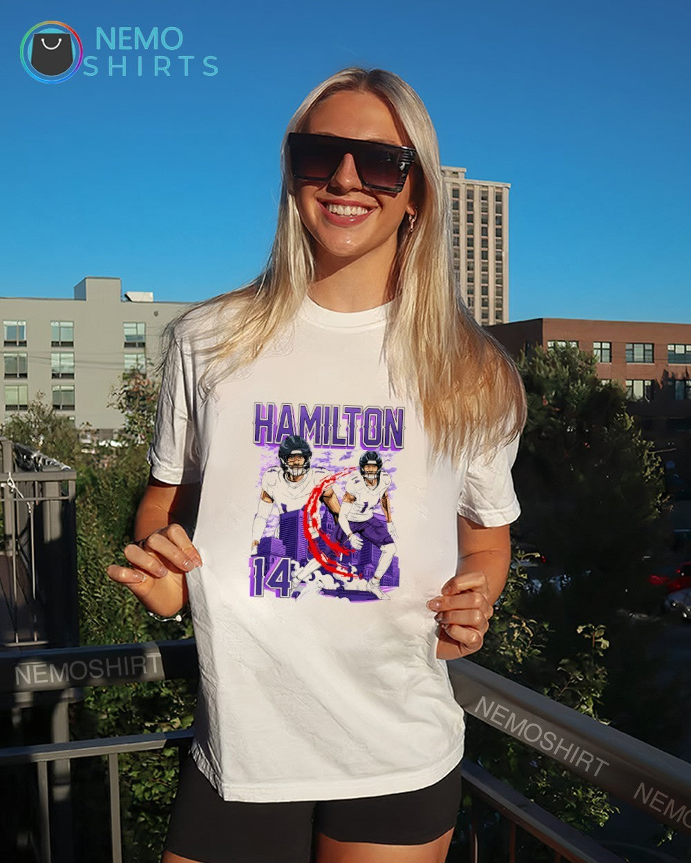 Kyle Hamilton Baltimore Ravens double player city - Adult & Kids T-Shirts, Sweatshirts & Hoodies apparel design preview 6