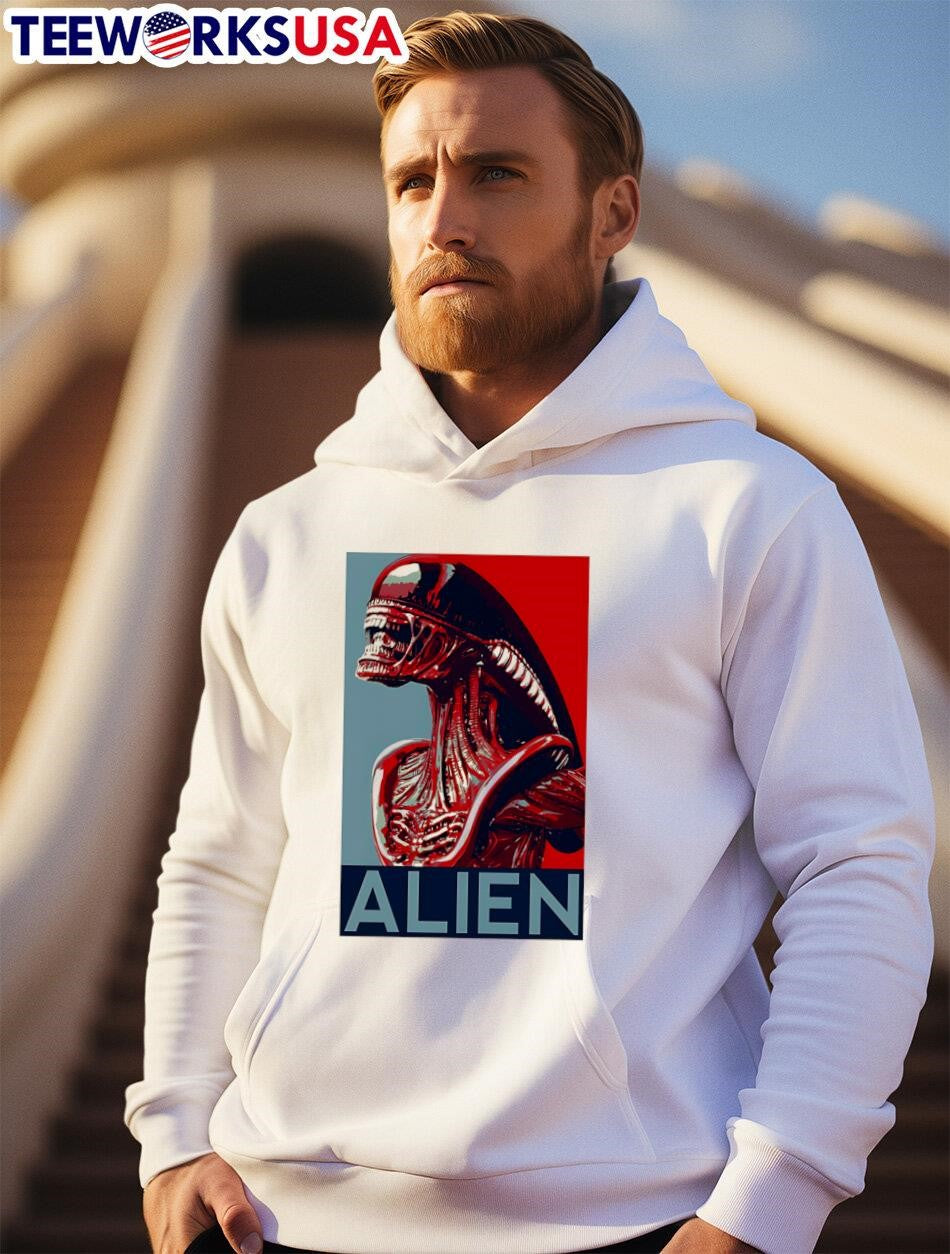 Xenomorph Retro Alien Movie - Adult & Kids T-Shirts, Sweatshirts & Hoodies apparel design preview 2