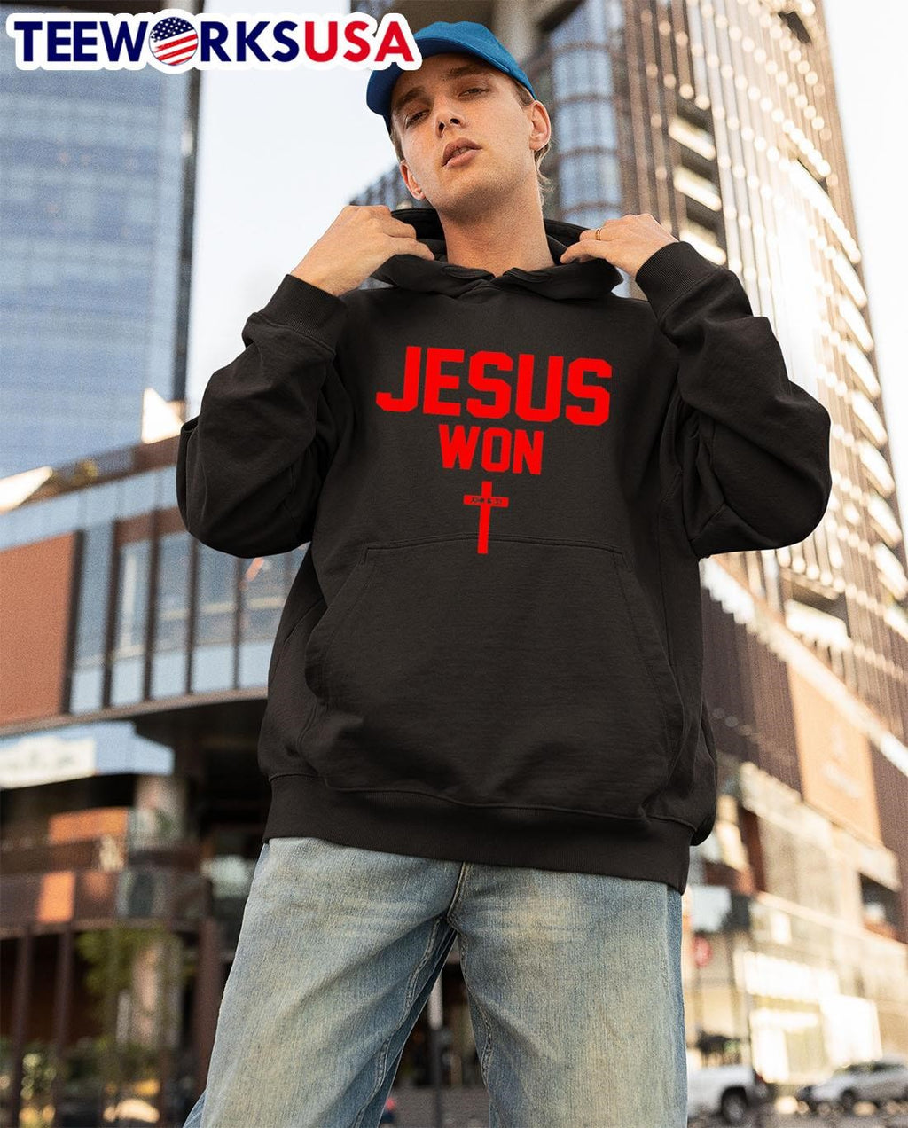Jesus Won Ohio For Women Gift - Adult & Kids T-Shirts, Sweatshirts & Hoodies apparel design preview 3
