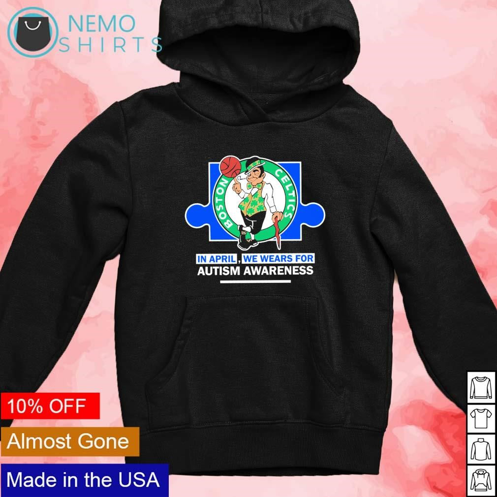 Boston Celtics in April we wears for autism awareness - Adult & Kids T-Shirts, Sweatshirts & Hoodies apparel design preview 4