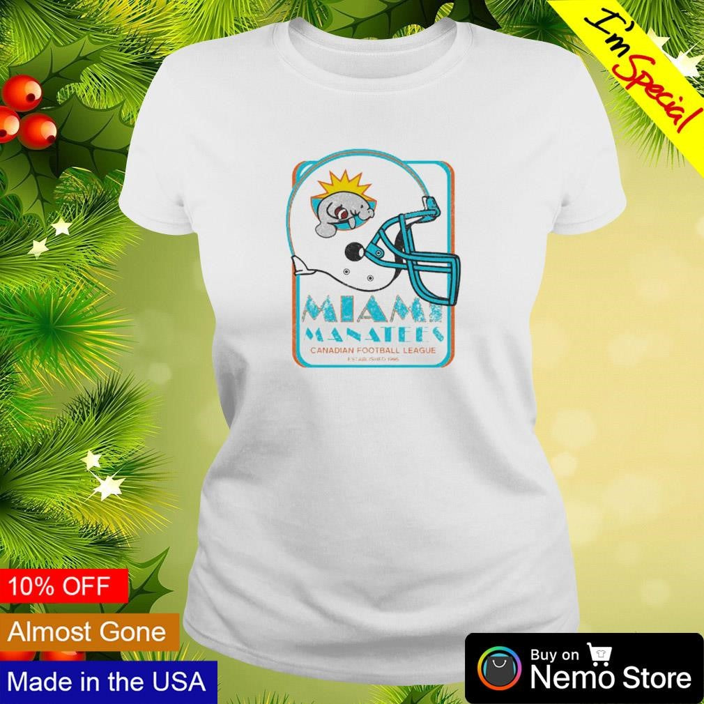Miami Manatees Canadian football league - Adult & Kids T-Shirts, Sweatshirts & Hoodies apparel design preview 3