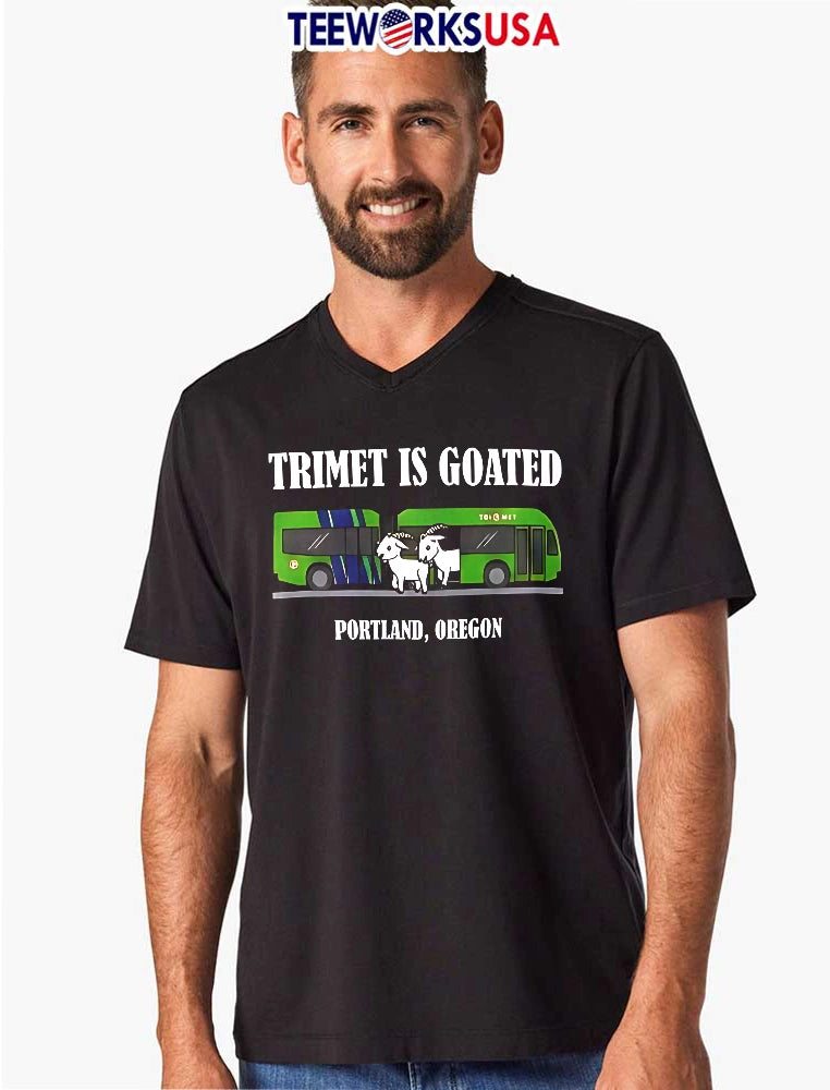 Trimet Is Goated Portland Oregon Cartoon White Goats - Adult & Kids T-Shirts, Sweatshirts & Hoodies apparel design preview 8