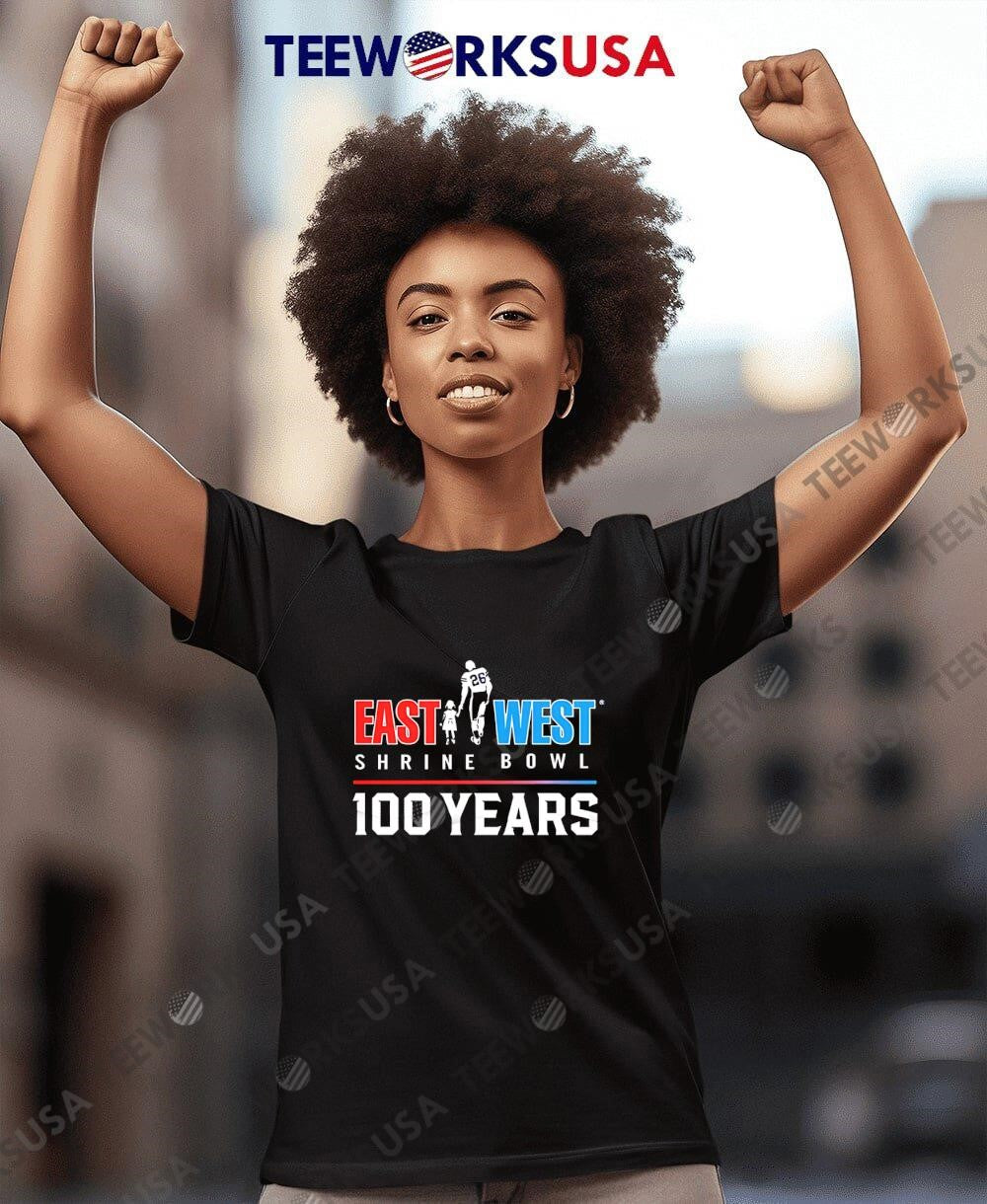 2025 East West Shrine Bowl 100 Years Logo - Adult & Kids T-Shirts, Sweatshirts & Hoodies apparel design preview 7