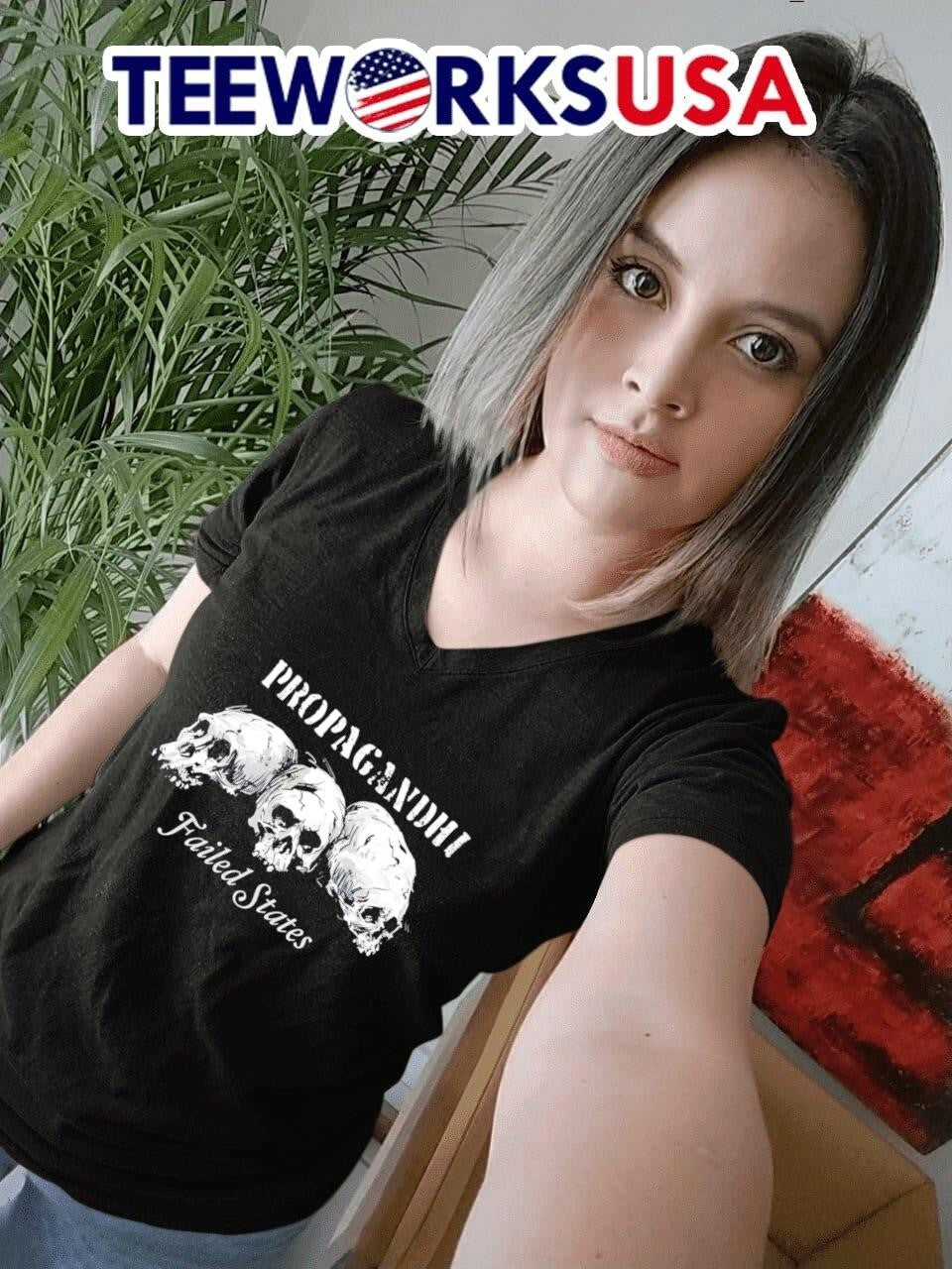 Propagandhi Failed States skulls - Adult & Kids T-Shirts, Sweatshirts & Hoodies apparel design preview 7