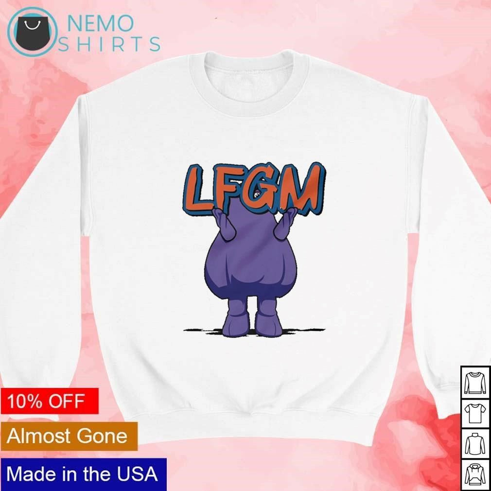 Grimace LFGM New York Mets - Adult & Kids T-Shirts, Sweatshirts & Hoodies apparel design preview 4