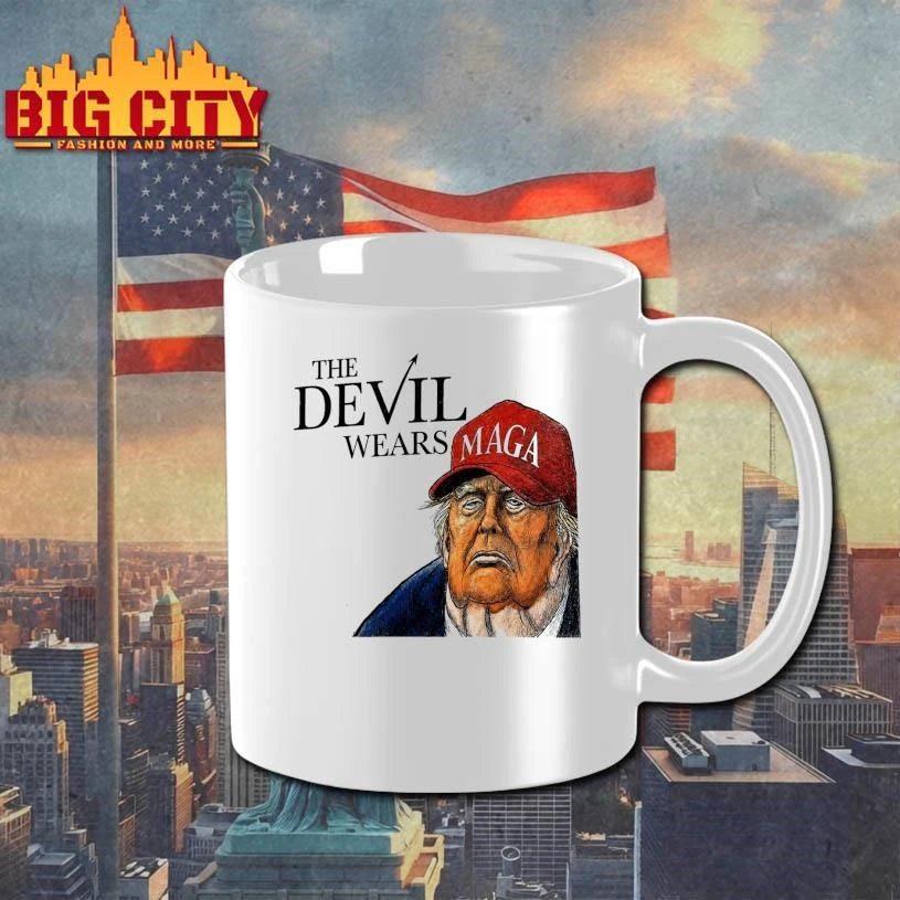 Trump The Devil Wears MAGA - Adult & Kids T-Shirts, Sweatshirts & Hoodies apparel design preview 3