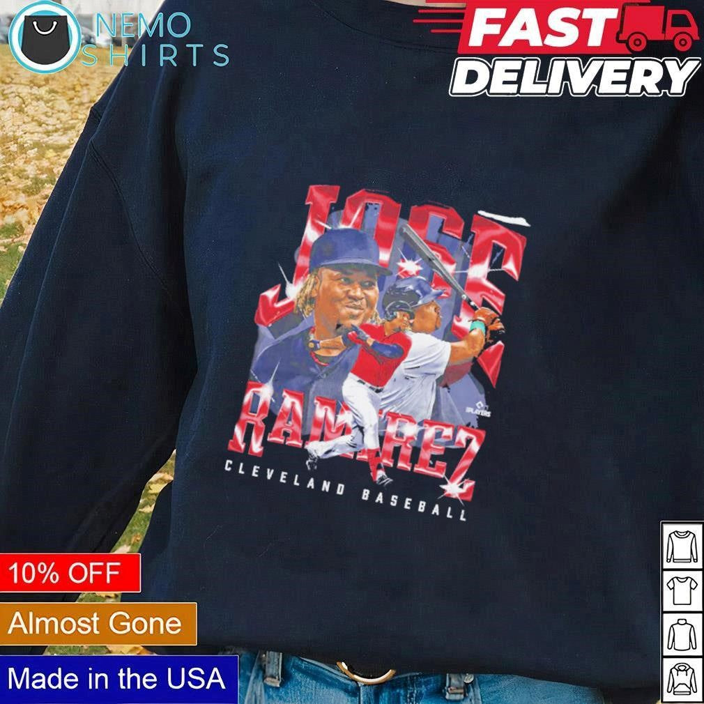 Jose Ramirez Cleveland baseball vintage - Adult & Kids T-Shirts, Sweatshirts & Hoodies apparel design preview 3
