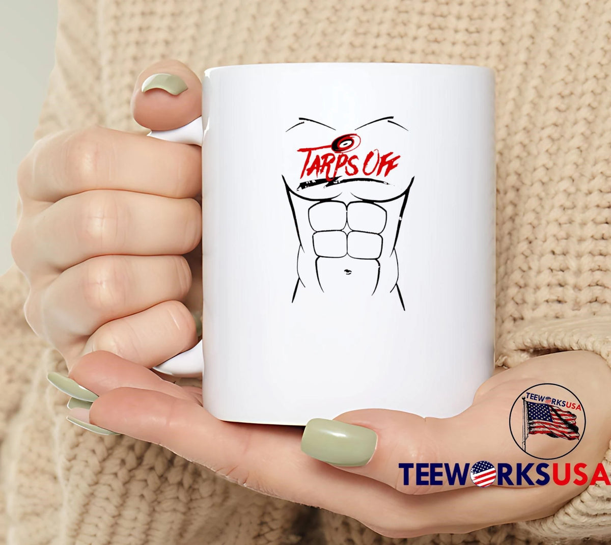 Carolina Hurricanes Tarps Off Athletic Torso - Adult & Kids T-Shirts, Sweatshirts & Hoodies apparel design preview 5