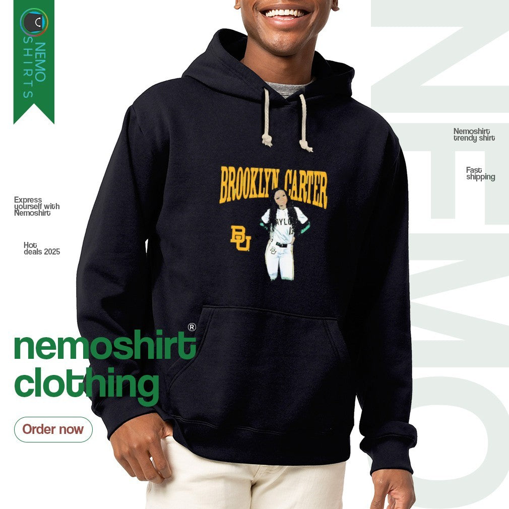 Brooklyn Carter Baylor Bears softball player - Adult & Kids T-Shirts, Sweatshirts & Hoodies apparel design preview 2