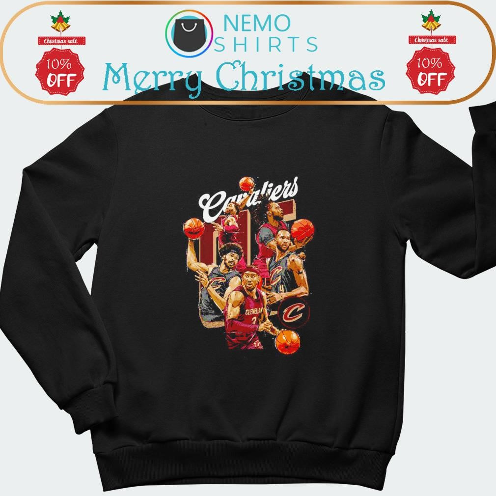 Cleveland Cavaliers starting 5 cartoon - Adult & Kids T-Shirts, Sweatshirts & Hoodies apparel design preview 1