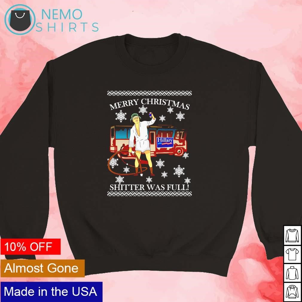 Donald Trump Cousin Eddie Merry Christmas shitter was - Adult & Kids T-Shirts, Sweatshirts & Hoodies apparel design preview 5