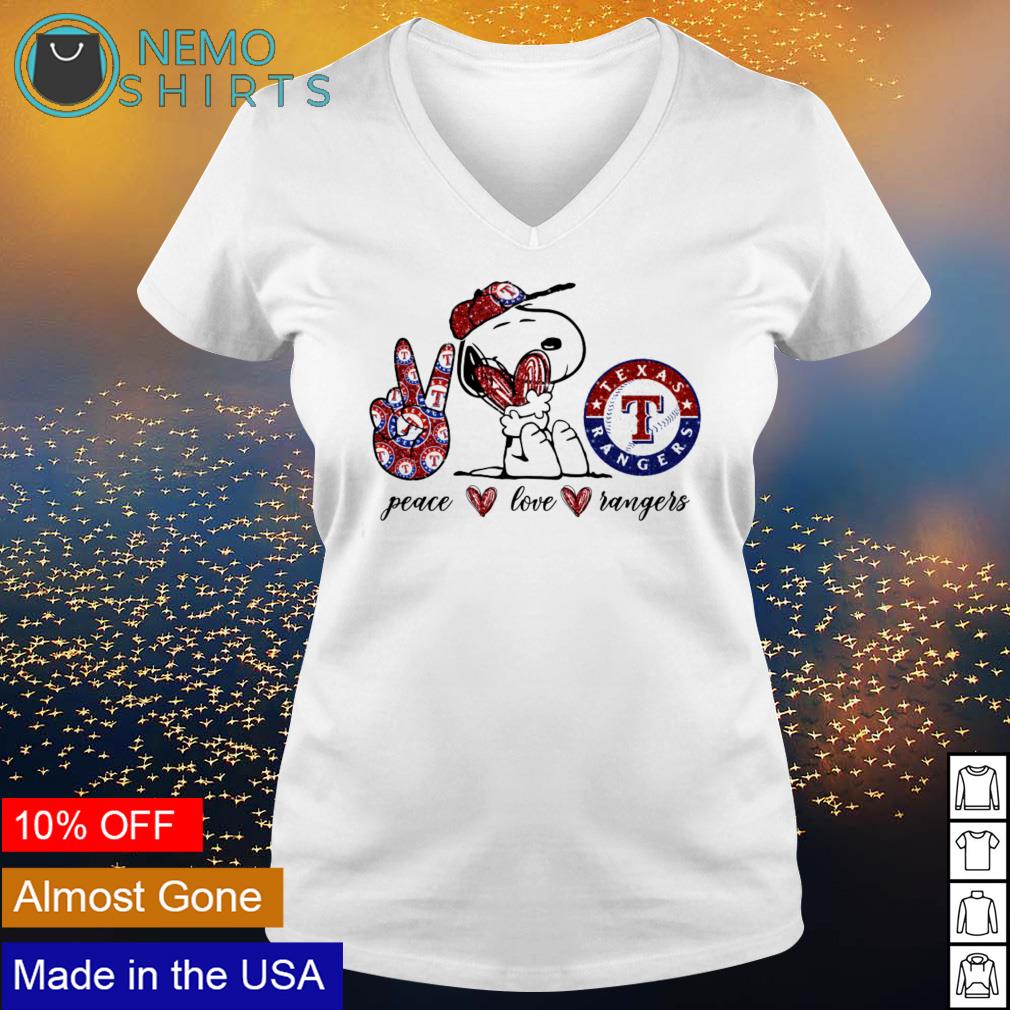 Snoopy peace love Texas Rangers - Adult & Kids T-Shirts, Sweatshirts & Hoodies product image 5