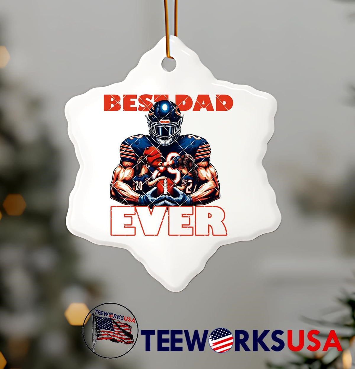 Chicago Bears Best Dad Ever - Adult & Kids T-Shirts, Sweatshirts & Hoodies apparel design preview 7