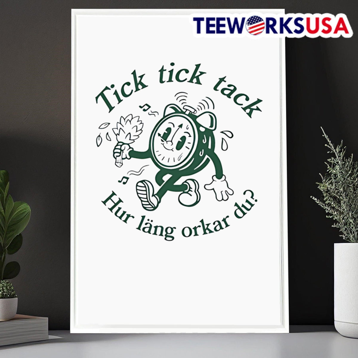 Tick tack hur läng orkar du - Adult & Kids T-Shirts, Sweatshirts & Hoodies apparel design preview 6