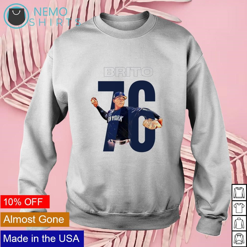 Jhony Brito number 76 New York Yankees - Adult & Kids T-Shirts, Sweatshirts & Hoodies apparel design preview 3