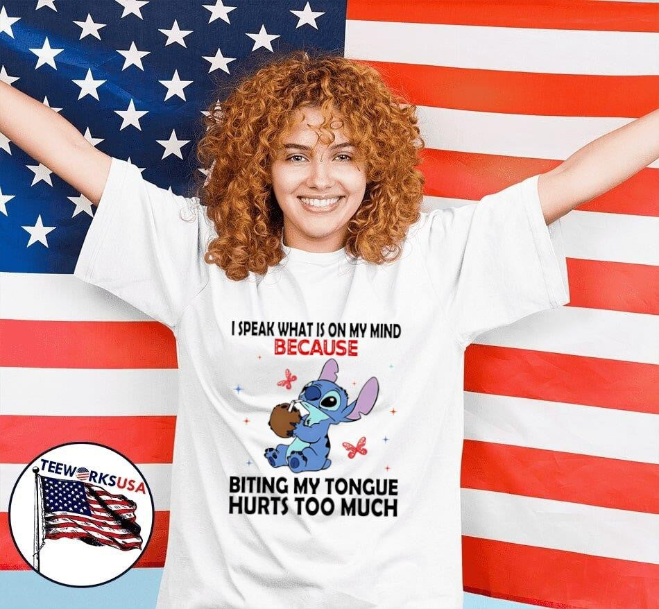 Stitch I speak what is on my mind because biting - Adult & Kids T-Shirts, Sweatshirts & Hoodies apparel design preview 7
