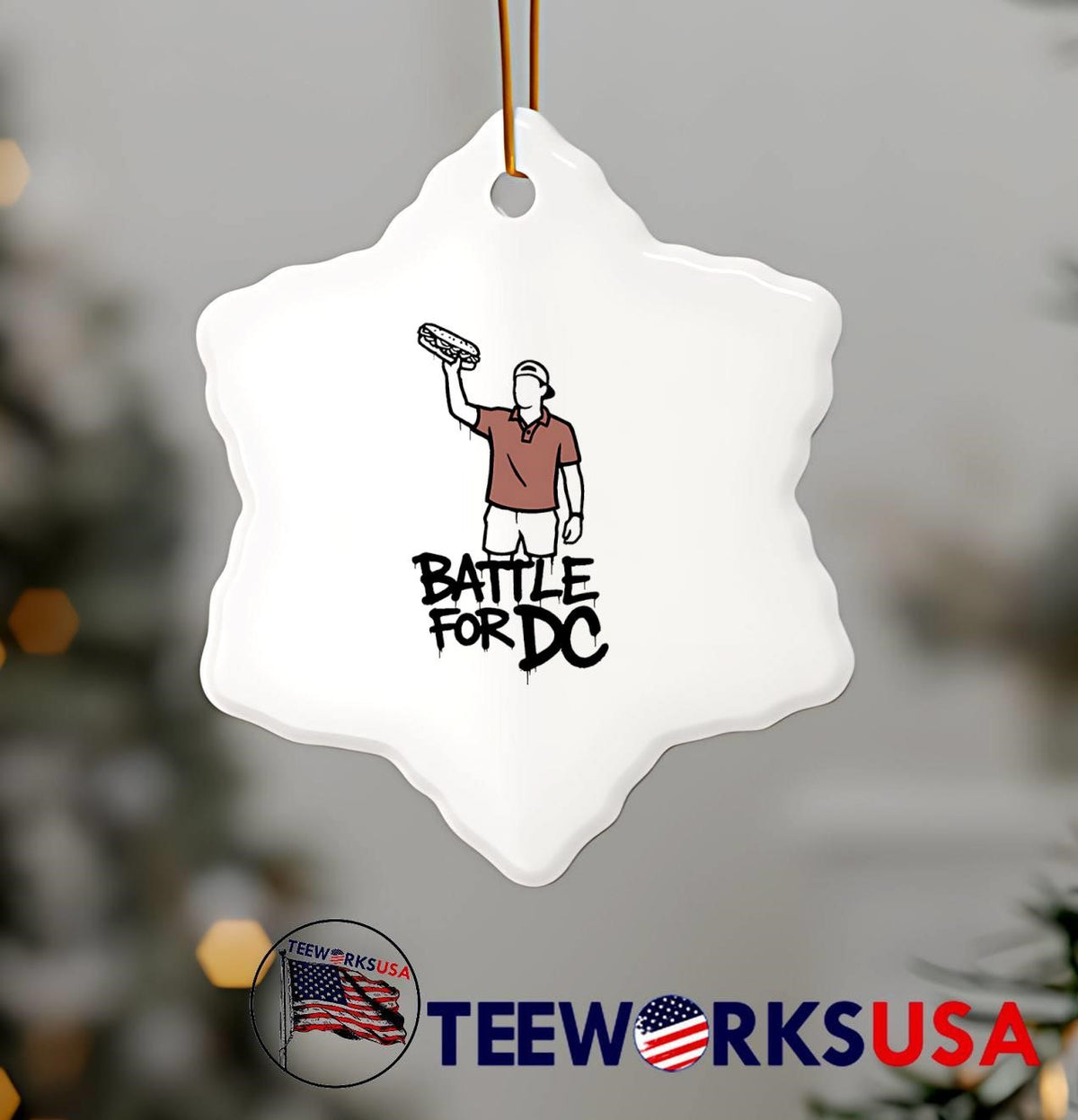 Battle for DC Sandwich Man - Adult & Kids T-Shirts, Sweatshirts & Hoodies apparel design preview 7
