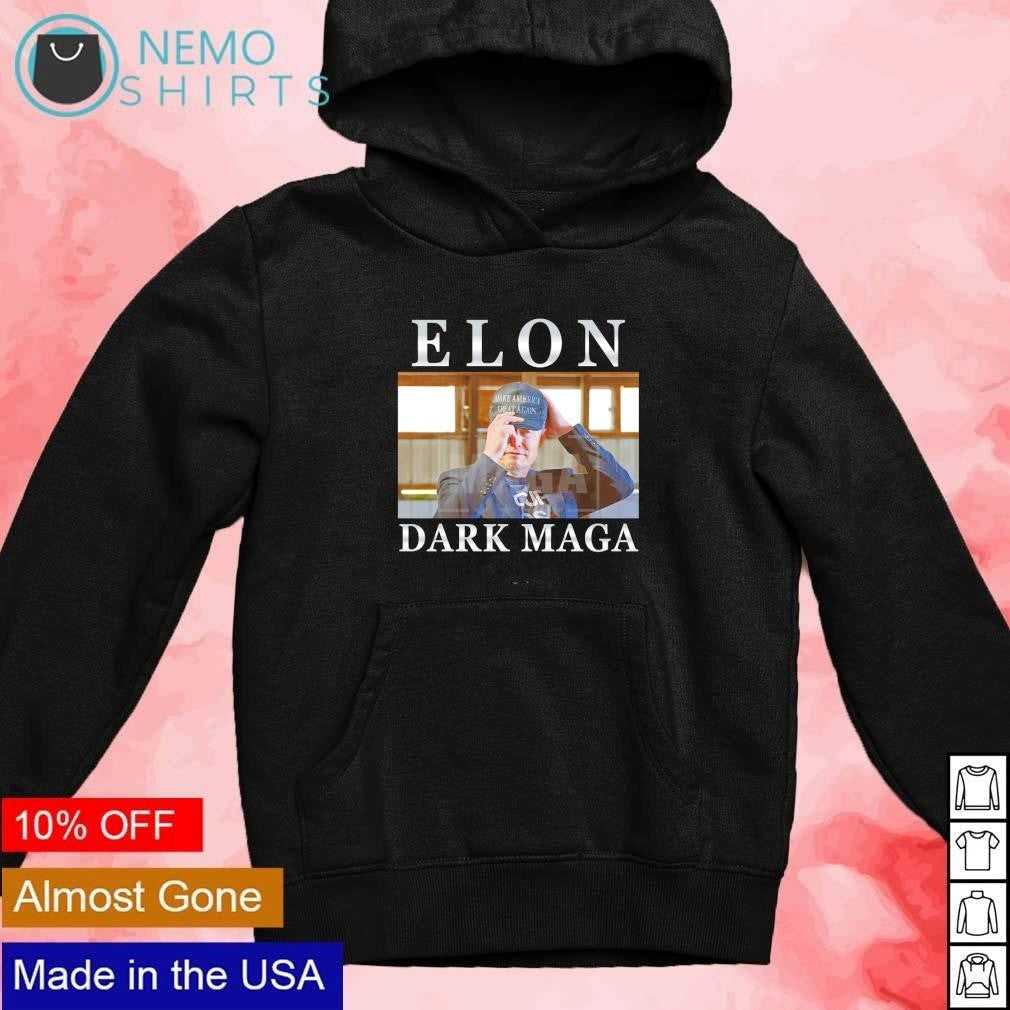 Elon Dark MAGA Musk wears make America great again - Adult & Kids T-Shirts, Sweatshirts & Hoodies apparel design preview 2