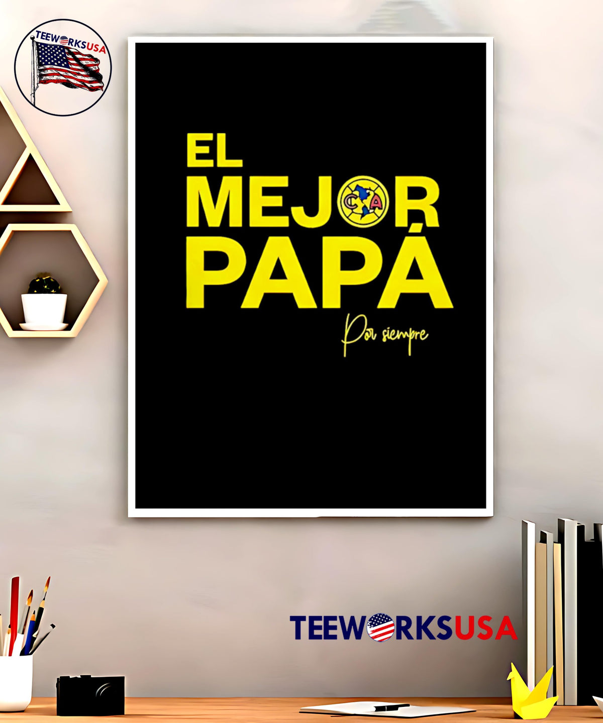 El Mejor Papa Por Siempre - Adult & Kids T-Shirts, Sweatshirts & Hoodies apparel design preview 5