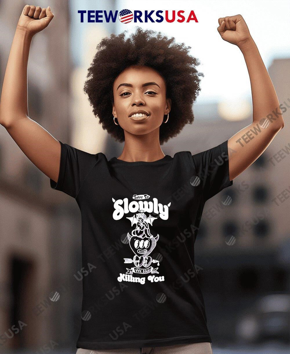 Love is killing you Acid Washed Oversized - Adult & Kids T-Shirts, Sweatshirts & Hoodies apparel design preview 7
