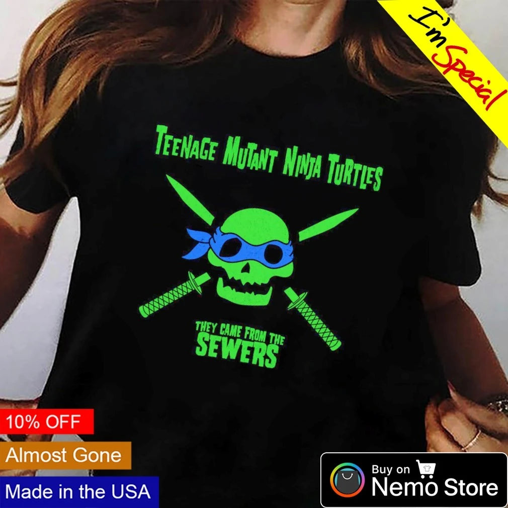 TMNT They Came From the Sewers - Adult & Kids T-Shirts, Sweatshirts & Hoodies apparel design preview 3