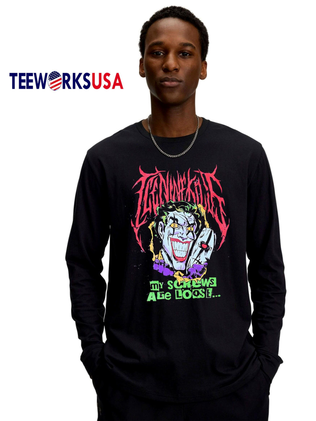 The Laugh Track My Screws Are Loose But Joke's On You - Adult & Kids T-Shirts, Sweatshirts & Hoodies apparel design preview 4