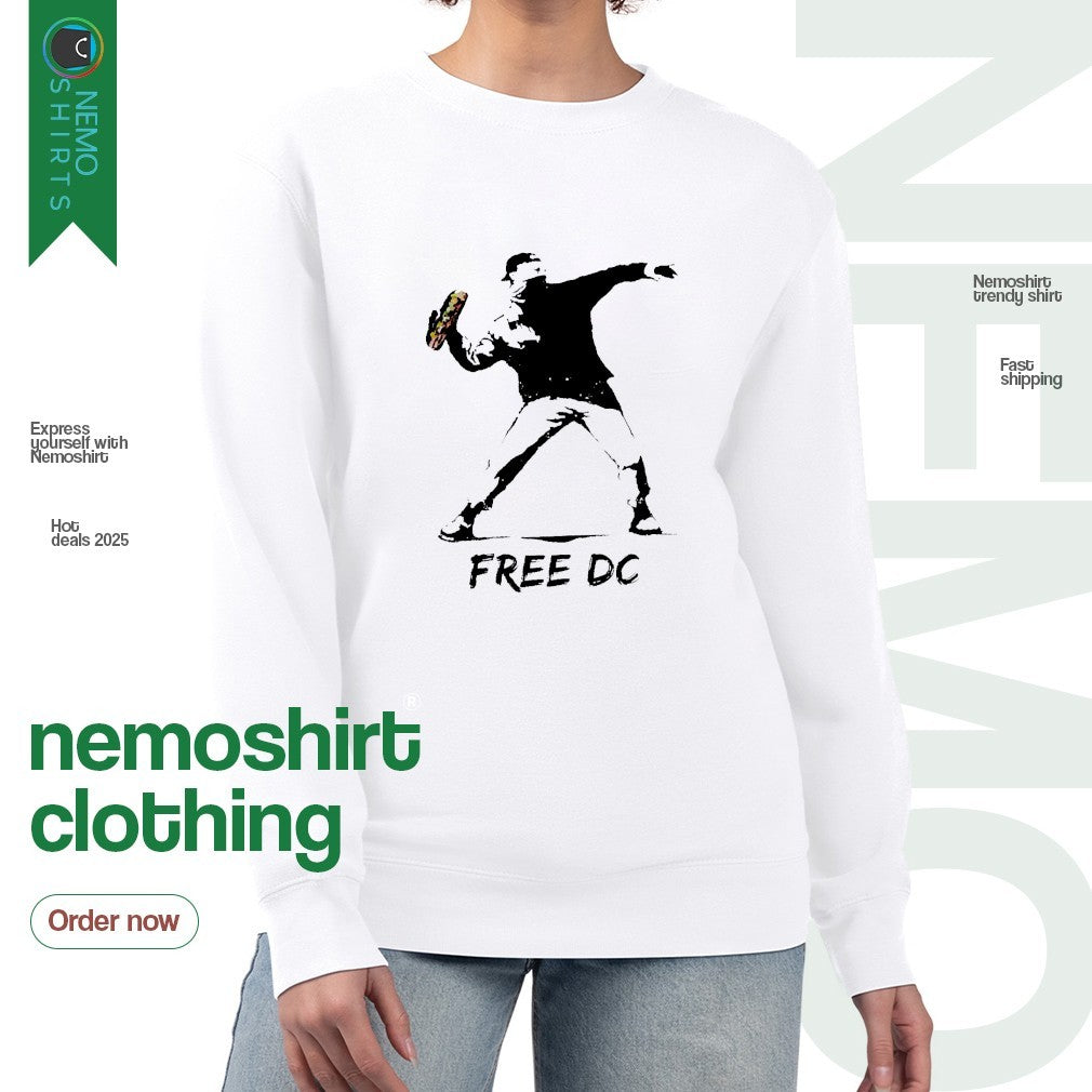 Free DC sandwich thrower support Washington - Adult & Kids T-Shirts, Sweatshirts & Hoodies apparel design preview 4