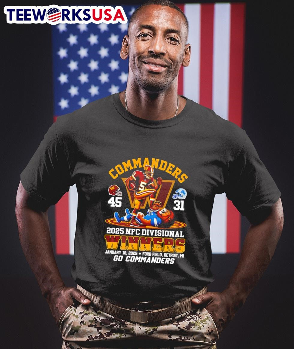 Washington Commanders 2025 NFC Divisional winners - Adult & Kids T-Shirts, Sweatshirts & Hoodies apparel design preview 1