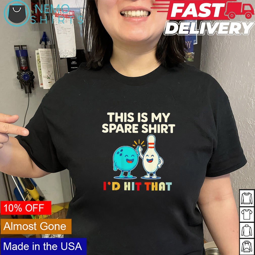 This is my spare I'd hit that bowling - Adult & Kids T-Shirts, Sweatshirts & Hoodies apparel design preview 2