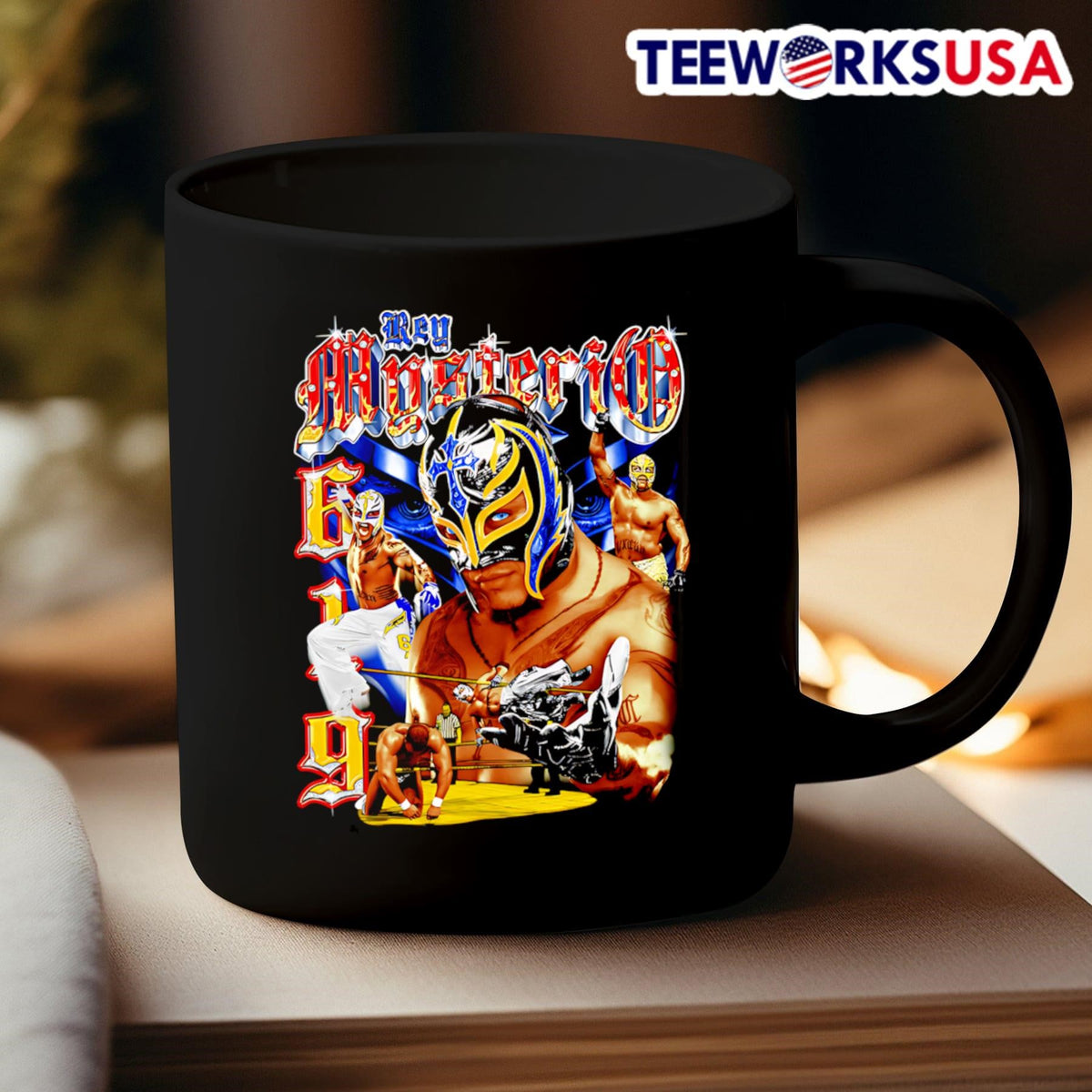 Rey Mysterio 90s graphic - Adult & Kids T-Shirts, Sweatshirts & Hoodies apparel design preview 3