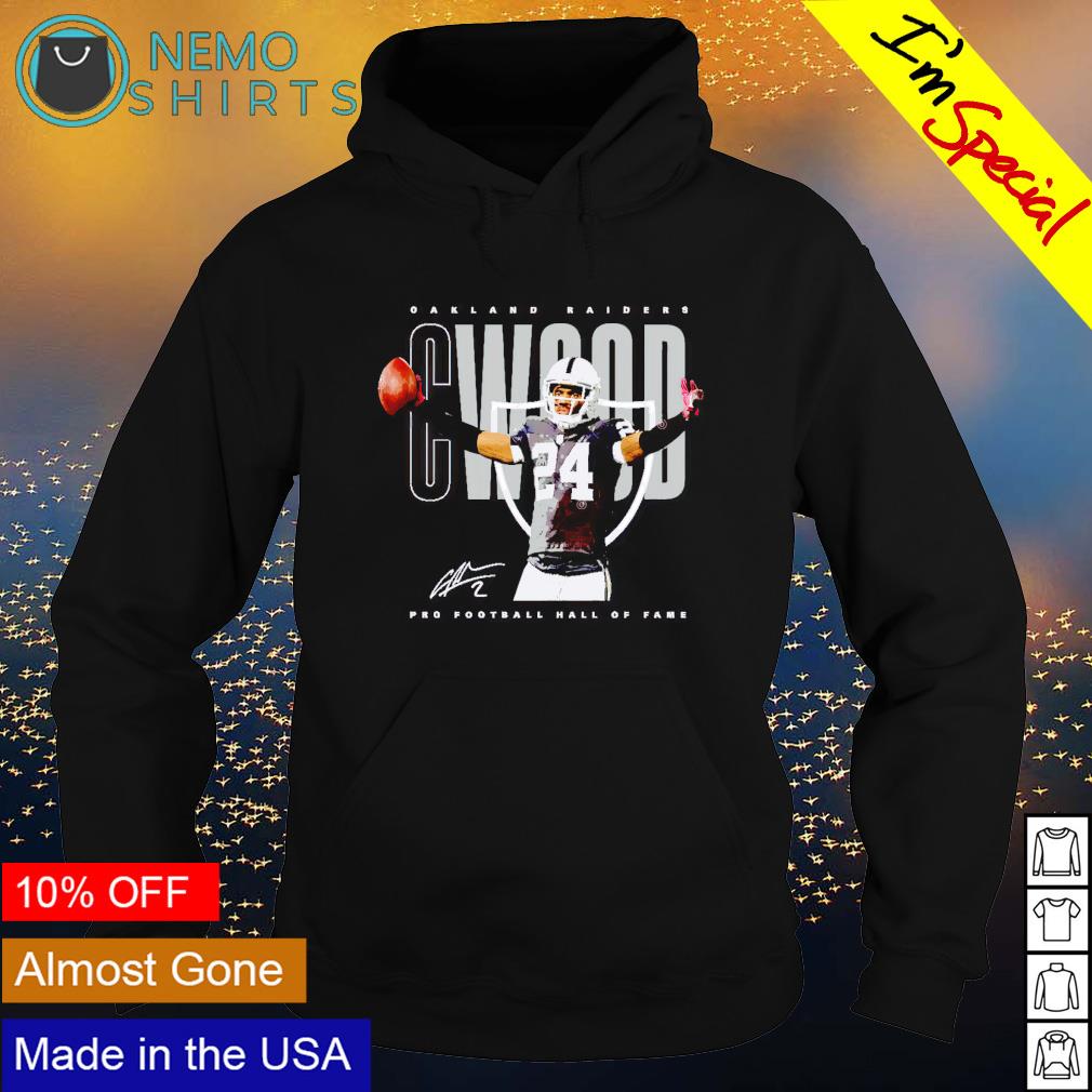 Charles Woodson Oakland Raiders celebration signature - Adult & Kids T-Shirts, Sweatshirts & Hoodies apparel design preview 2