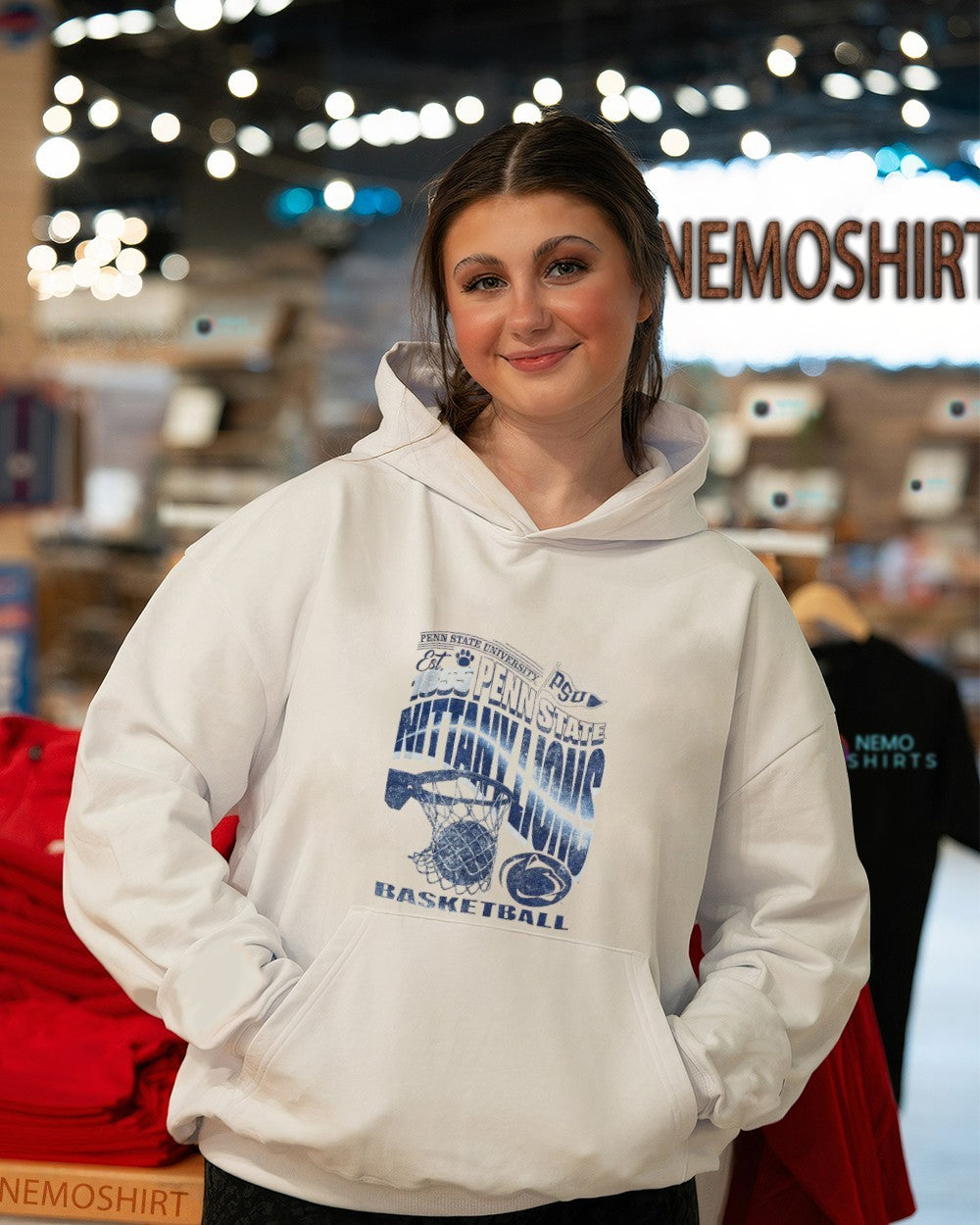 Penn State Nittany Lions basketball est 1855 PSU - Adult & Kids T-Shirts, Sweatshirts & Hoodies apparel design preview 3