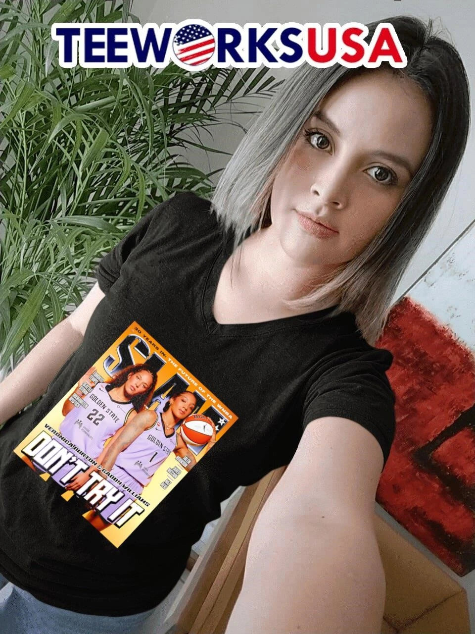 Don't Try It Veronica Burton And Gabby Williams - Adult & Kids T-Shirts, Sweatshirts & Hoodies apparel design preview 7